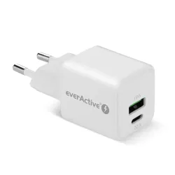 Ładowarka sieciowa everActive GaN SC-330 1x USB, 1x | PartsPC.pl
