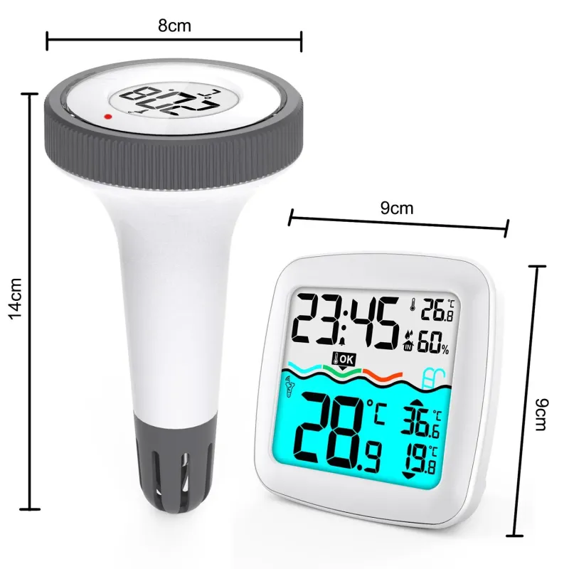 Stacja pogodowa GreenBlue GB216 z termometrem basenowym, zasięg 60m,