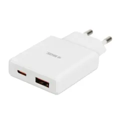 Ładowarka sieciowa iBOX C-43 Slim USB A+C 30W biała | PartsPC.pl