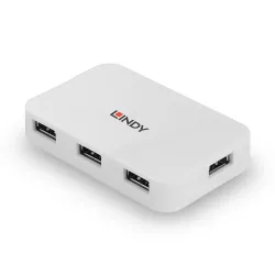 Hub USB 3.0 LINDY 4 Ports Type A to B biały | PartsPC.pl