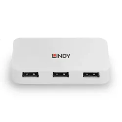 Hub USB 3.0 LINDY 4 Ports Type A to B biały | PartsPC.pl