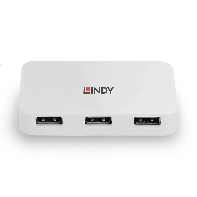 Hub USB 3.0 LINDY 4 Ports Type A to B biały | PartsPC.pl