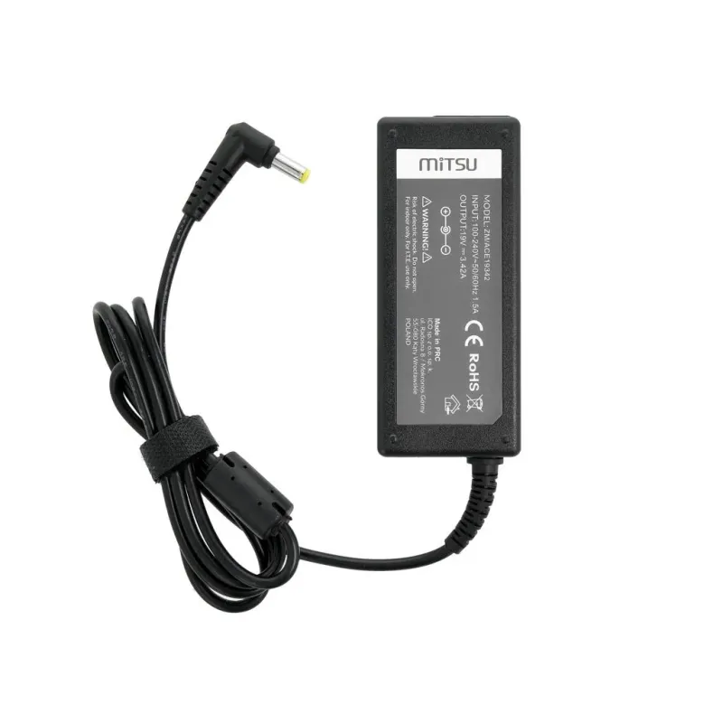 Zasilacz sieciowy Mitsu 19V 3.42A (5.5x1.7) 65W do not... | PartsPC.pl