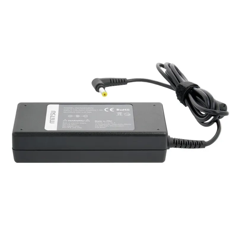Zasilacz sieciowy Mitsu 19V 4.74A (5.5x1.7) 90W do | PartsPC.pl