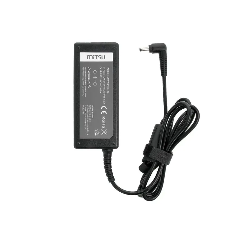 Zasilacz sieciowy Mitsu 19V 3.42A (4.0x1.35) 65W do | PartsPC.pl