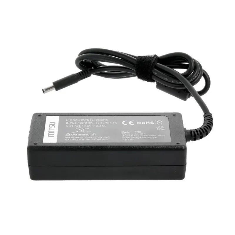 Zasilacz sieciowy Mitsu 19.5V 3.34A (4.5x3.0 pin) 65W do | PartsPC.pl