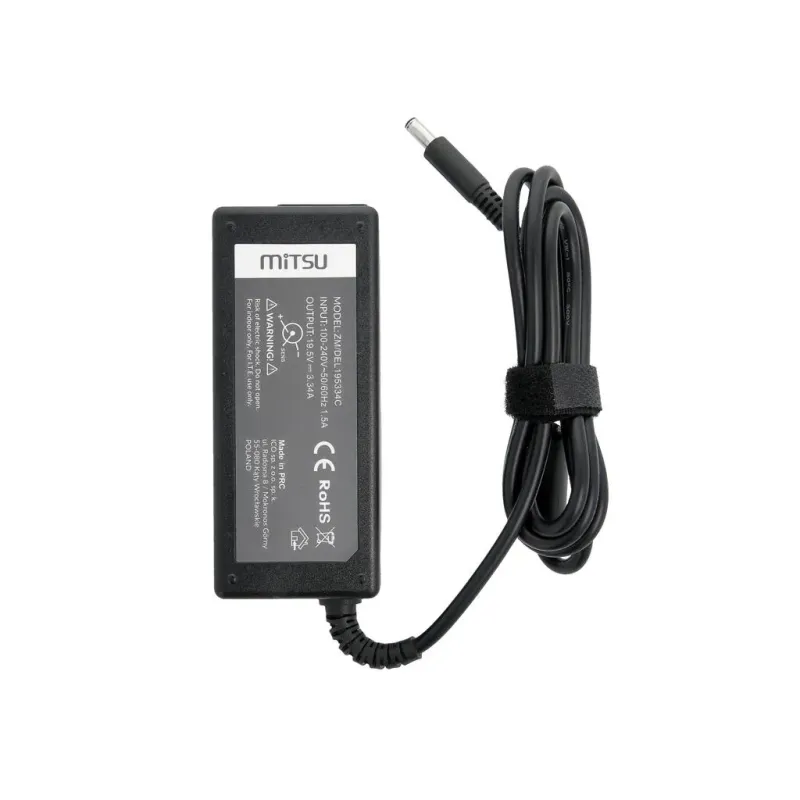 Zasilacz sieciowy Mitsu 19.5V 3.34A (4.5x3.0 pin) 65W do | PartsPC.pl