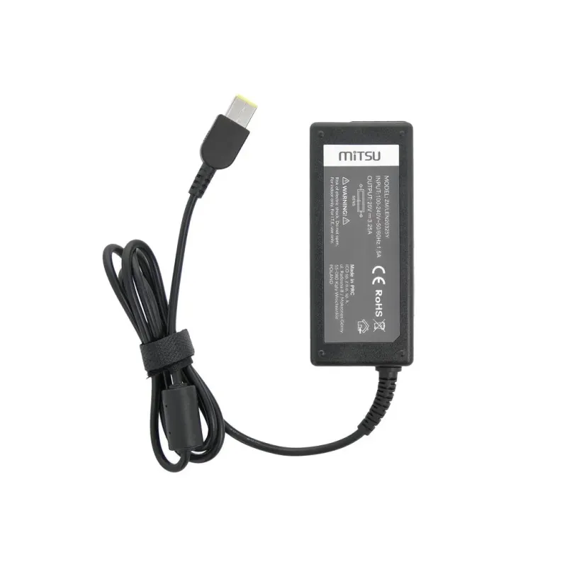 Zasilacz sieciowy Mitsu 20V 3.25A (prostokątny 11.0x4.5... | PartsPC.pl