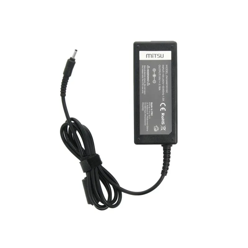 Zasilacz sieciowy Mitsu 19V 3.16A (3.0x1.1) 60W do | PartsPC.pl