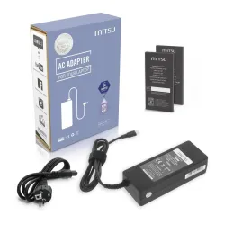 Zasilacz sieciowy Mitsu 90W USB-C, USBC, 5-20V, 3-4.5A... | PartsPC.pl