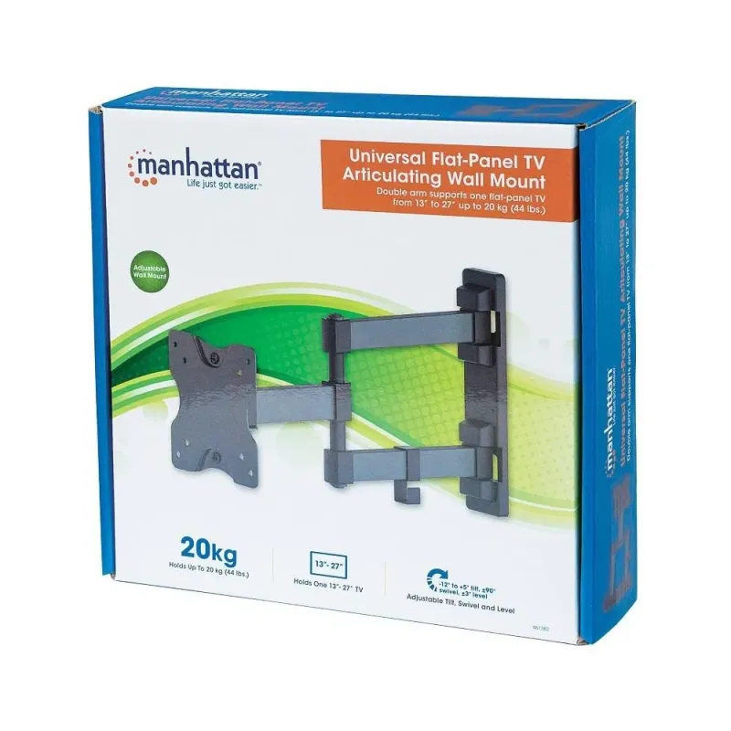 Uchwyt ścienny Manhattan 13"-27", 20kg obrotowy | PartsPC.pl