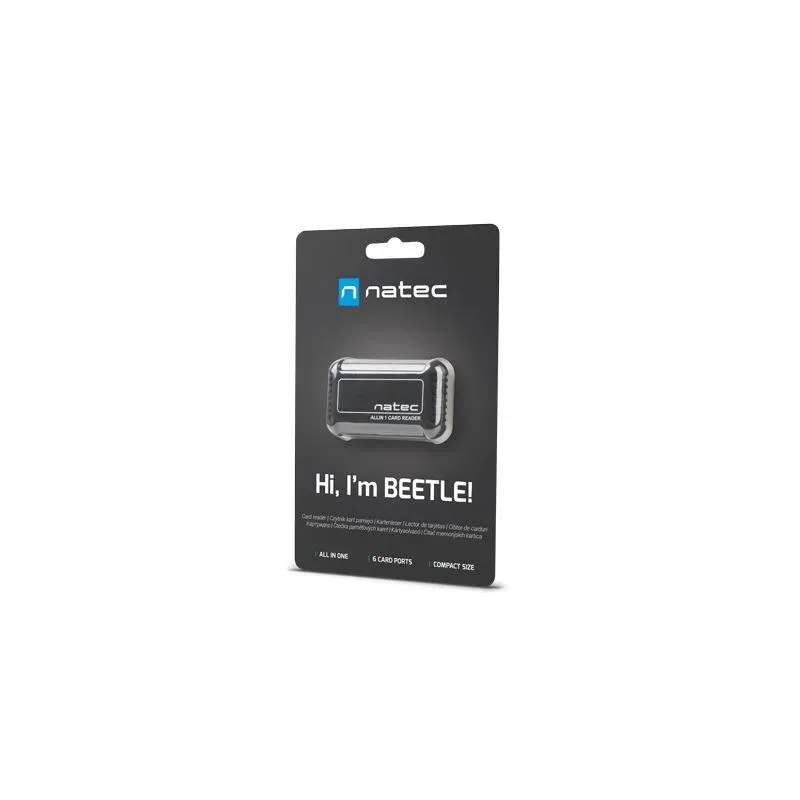 Czytnik kart Natec All-In-One BEETLE SDHC USB 2.0 | PartsPC.pl