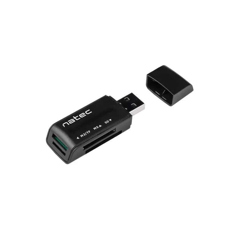 Czytnik kart Natec Mini Ant 3 SDHC MMC M2 MicroSD USB | PartsPC.pl