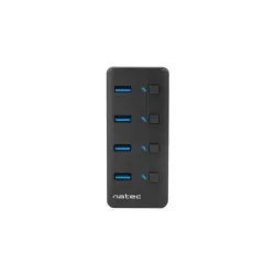 Hub USB Natec 4x USB 3.0 Mantis 2 z włącznikiem + | PartsPC.pl