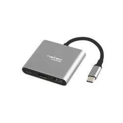 Hub USB Natec Fowler Multi Port mini USB-C PD, USB 3.0, | PartsPC.pl