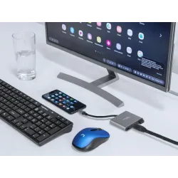 Hub USB Natec Fowler Multi Port mini USB-C PD, USB 3.0, | PartsPC.pl