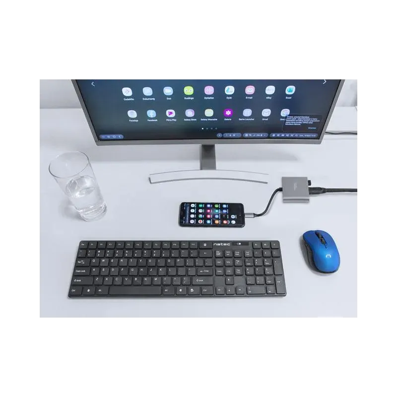 Hub USB Natec Fowler Multi Port mini USB-C PD, USB 3.0, | PartsPC.pl