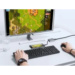 Hub USB Natec Fowler Multi Port mini USB-C PD, USB 3.0, | PartsPC.pl