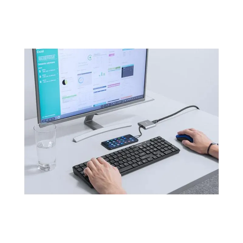 Hub USB Natec Fowler Multi Port mini USB-C PD, USB 3.0, | PartsPC.pl