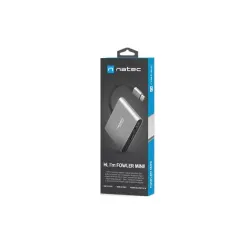 Hub USB Natec Fowler Multi Port mini USB-C PD, USB 3.0, | PartsPC.pl