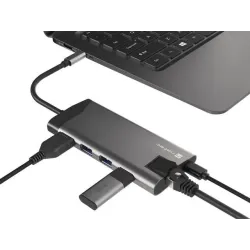 Stacja dokująca HUB USB Natec Fowler Plus Multiport | PartsPC.pl