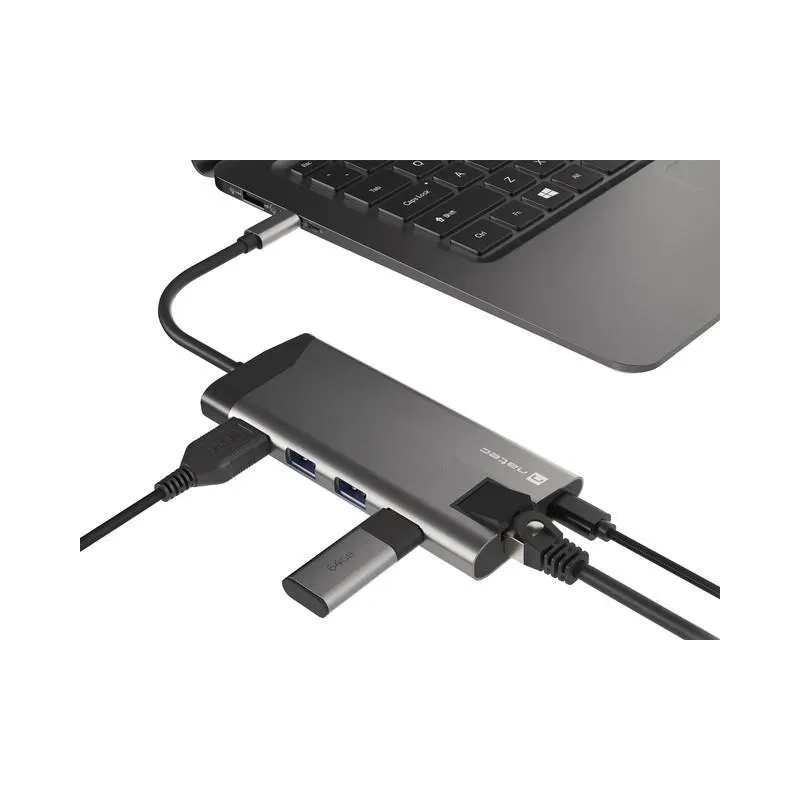 Stacja dokująca HUB USB Natec Fowler Plus Multiport | PartsPC.pl