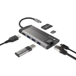 Stacja dokująca HUB USB Natec Fowler Plus Multiport | PartsPC.pl
