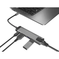 Stacja dokująca USB Natec Fowler GO Multiport USB-C PD, | PartsPC.pl