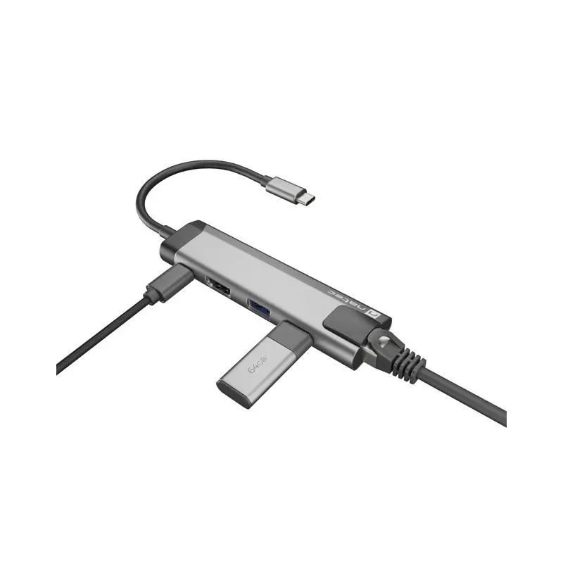 Stacja dokująca USB Natec Fowler GO Multiport USB-C PD, | PartsPC.pl