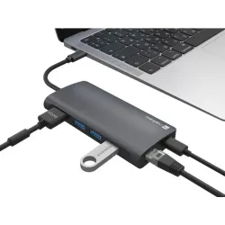 Stacja dokująca USB Natec Fowler 2 V2 Multiport USB-C - | PartsPC.pl