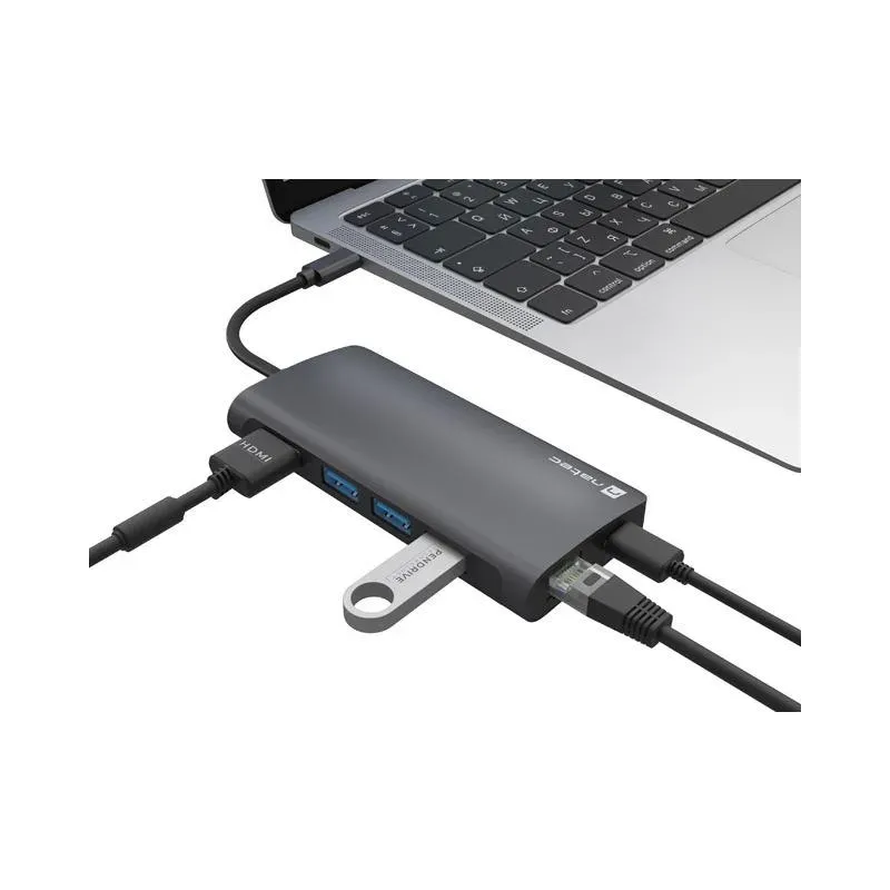 Stacja dokująca USB Natec Fowler 2 V2 Multiport USB-C - | PartsPC.pl