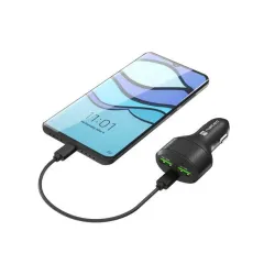 Ładowarka samochodowa Natec NUC-1981 2xUSB 1xUSB-C POWER | PartsPC.pl