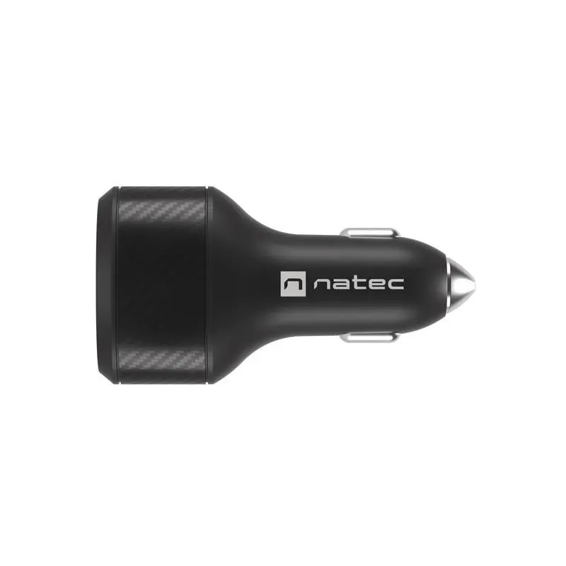 Ładowarka samochodowa Natec NUC-1981 2xUSB 1xUSB-C POWER | PartsPC.pl