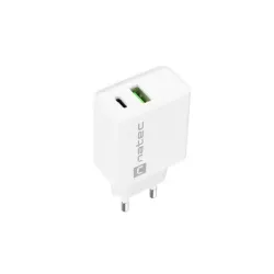Ładowarka sieciowa Natec Ribera 1x USB-A + 1x USB-C 20W | PartsPC.pl