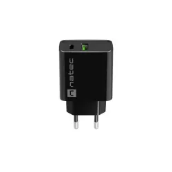 Ładowarka sieciowa Natec Ribera 1x USB-A + 1x USB-C 20W | PartsPC.pl