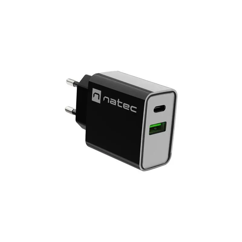 Ładowarka sieciowa Natec Ribera 1x USB-A + 1x USB-C 20W | PartsPC.pl