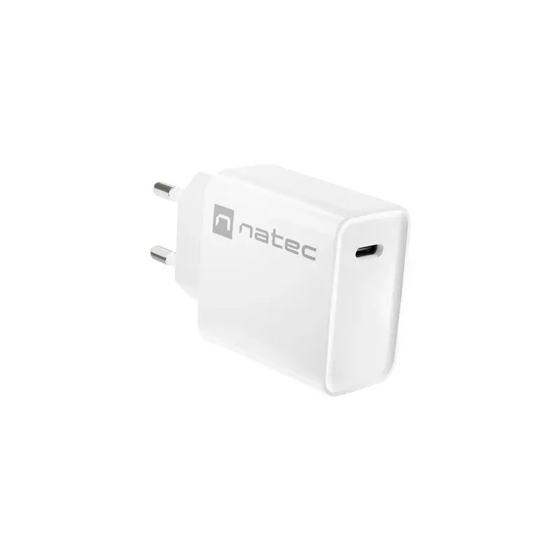 Ładowarka sieciowa Natec Ribera 1x USB-C 20W biała | PartsPC.pl