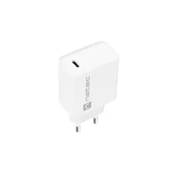 Ładowarka sieciowa Natec Ribera 1x USB-C 20W biała | PartsPC.pl