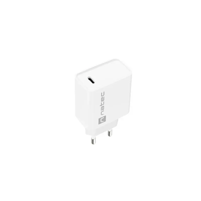 Ładowarka sieciowa Natec Ribera 1x USB-C 20W biała | PartsPC.pl