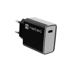Ładowarka sieciowa Natec Ribera 1x USB-C 20W czarna | PartsPC.pl