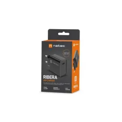 Ładowarka sieciowa Natec Ribera 1x USB-C 20W czarna | PartsPC.pl