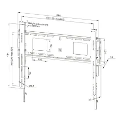 Uchwyt na telewizor Neomounts WL30-750BL16 42"-86" max 125kg
