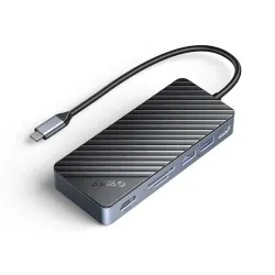 HUB USB-C z obudową na dysk Orico OM28P-G2-BK-EP M.2, 10 | PartsPC.pl