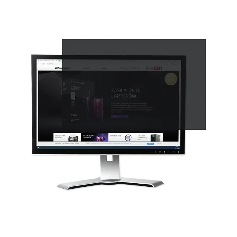 Filtr prywatyzujący RODO Qoltec 21.5" (16:9) | PartsPC.pl