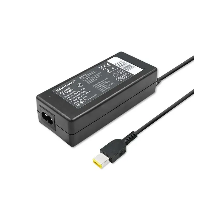 Zasilacz sieciowy Qoltec do Lenovo 20V 3,25A Slim Tip | PartsPC.pl
