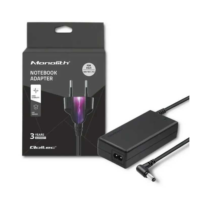 Zasilacz sieciowy Qoltec do Asus 90W 19V 4,74A 5.5*2.5 | PartsPC.pl
