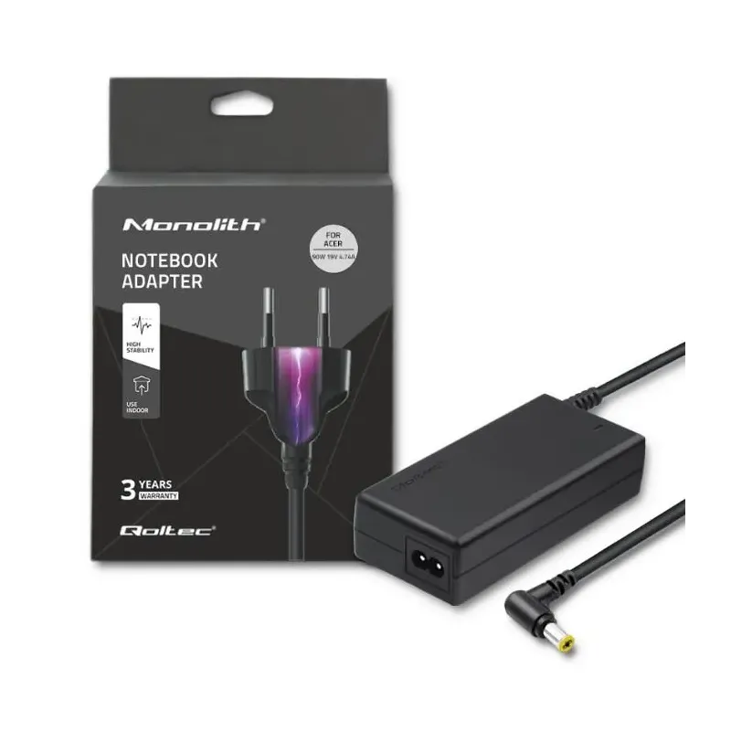 Zasilacz sieciowy Qoltec do Acer 90W 19V 4,74A 5.5*1.7 | PartsPC.pl