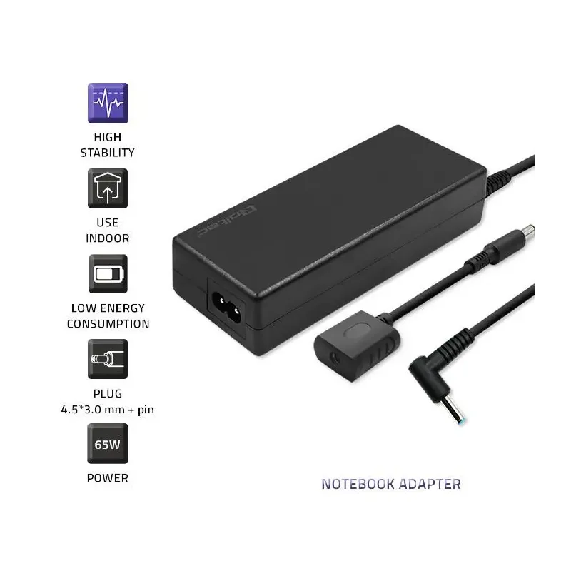 Zasilacz sieciowy Qoltec do HP 65W 19V 3.33A 4.5*3.0+ | PartsPC.pl
