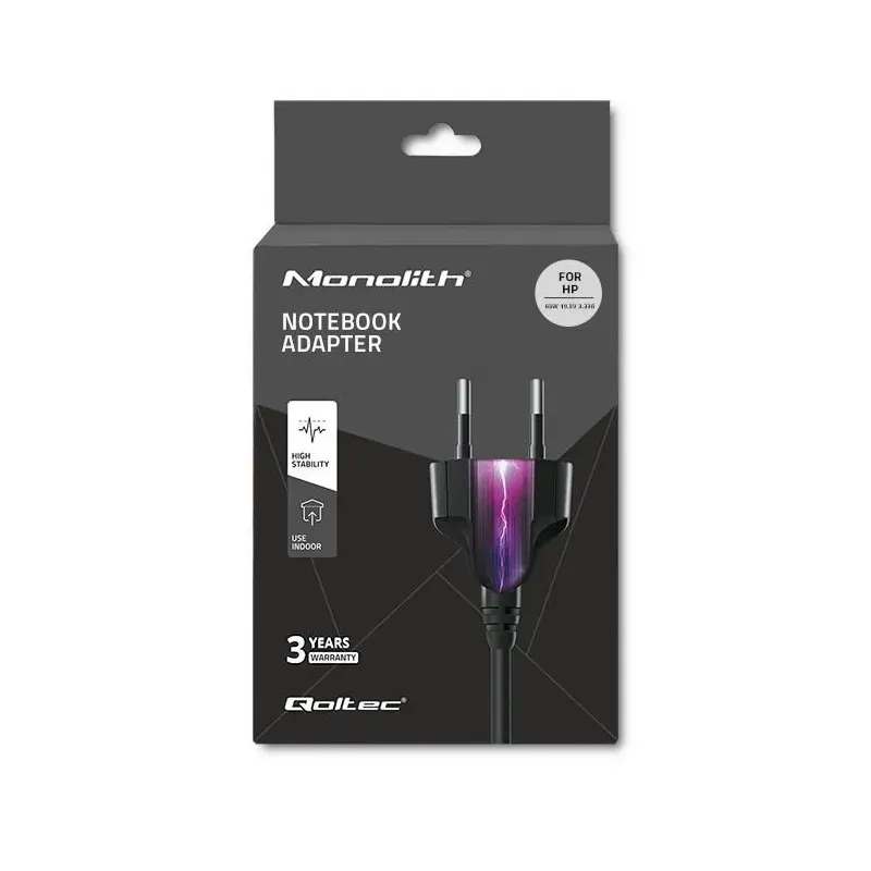 Zasilacz sieciowy Qoltec do HP 65W 19V 3.33A 4.5*3.0+ | PartsPC.pl