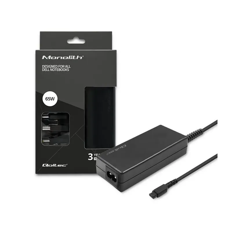 Zasilacz sieciowy Qoltec specjalizowany do Dell 65W | | PartsPC.pl